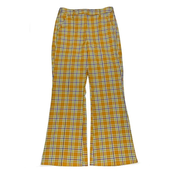 {Urban Outfitters} High Rise Loose Relaxed Bootcut Plaid Pants - Picture 4 of 8